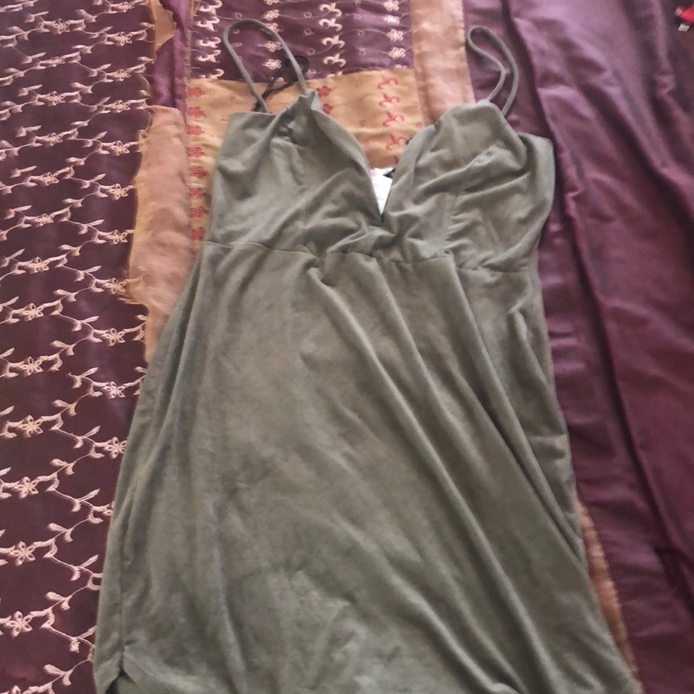 Women’s mini suade dress